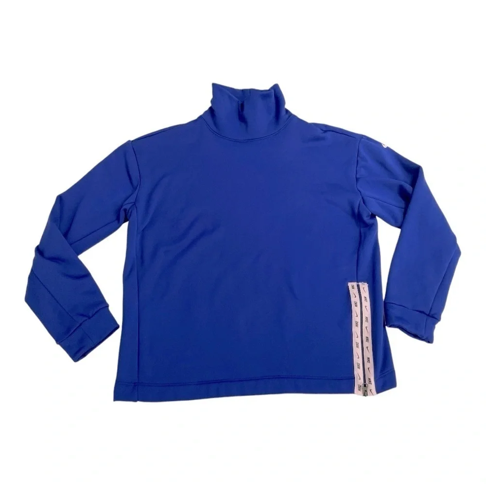 Nike Therma Fleece All Time Mock Neck SD Deep Royal Blue XS